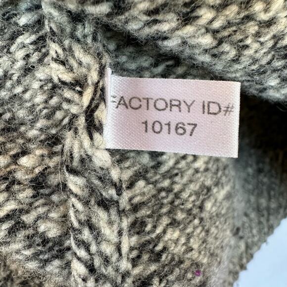 VTG Express Merino Wool Knit Turtle Neck Sweater Women M Green Cropped Pullover - Picture 10 of 12